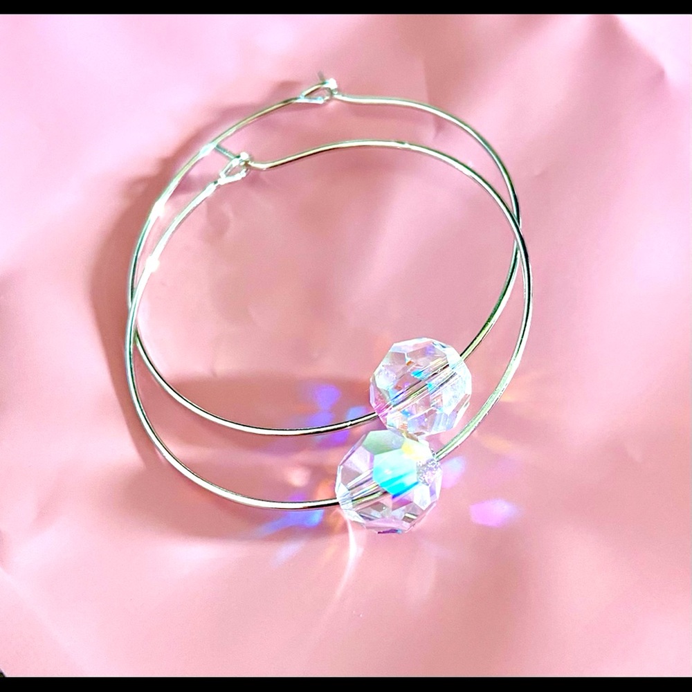 Swarovski crystal hoop earrings,Swarovski earrings